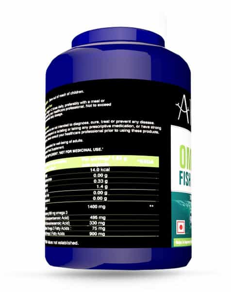 Alvizia Alenfish-Ts Omega 3 Fish Oil 1400Mg Capsules Bottle Of 90