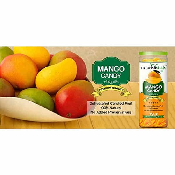 Nourishvitals Mango Dried Fruit (Dehydrated Fruits) - 200Gm