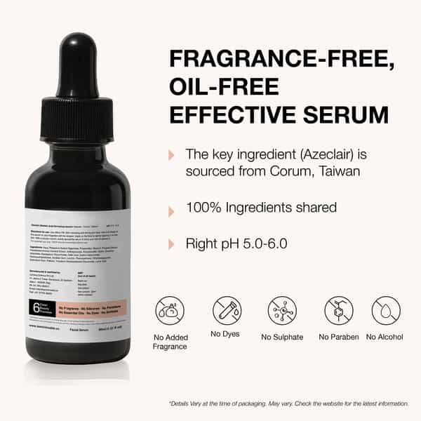 Minimalist 17% Azeclair Anti-Acne Face Serum For Men & Women Azelaic Acid Derivative With Propolis