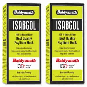 Baidyanath Asli Ayurved Isabgol - Psyllium Husk Powder Constipation Relief - 200g (pack Of 2)