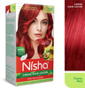 Nisha Creme Hair Color Flame Red 150G Pack Of 3 | Permanent Hair Colour | 100% Grey Coverage