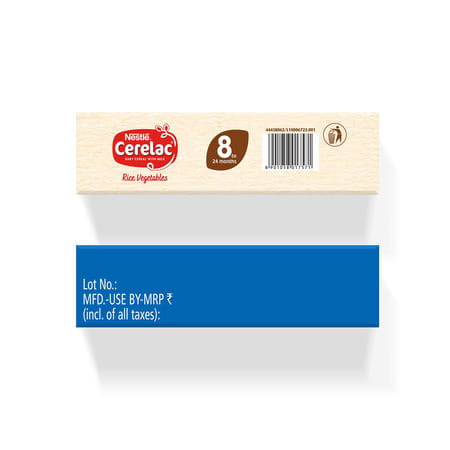 Nestle Cerelac Rice Baby Cereal | No Refined Sugar | Stage 1 | 6 - 24 Months | 300gm