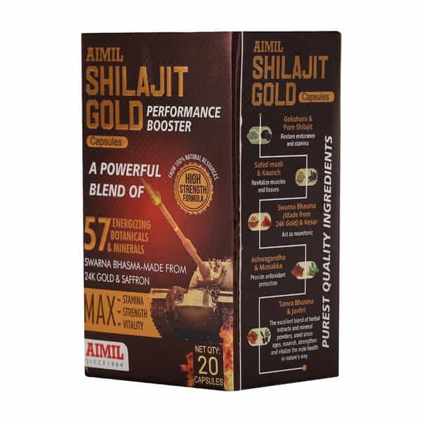 Aimil Shilajit Gold Capsule 20S | Performance Booster