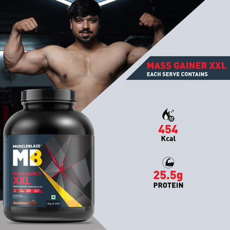 Muscleblaze Mass Gainer Xxl Chocolate 3 Kg