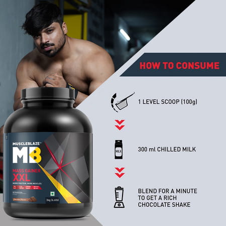 Muscleblaze Mass Gainer Xxl Chocolate 3 Kg