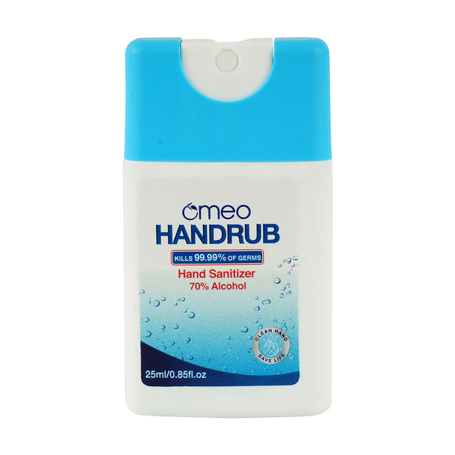Omeo Handrub Pocket Liquid Hand Instant Sanitizer Spray | 70% Alcohol - 25ml