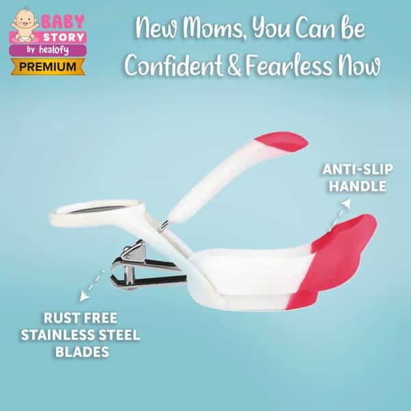 Baby Story Nail Cutter With Zoom Lens (Red)