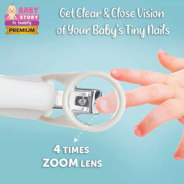 Baby Story Nail Cutter With Zoom Lens (Red)