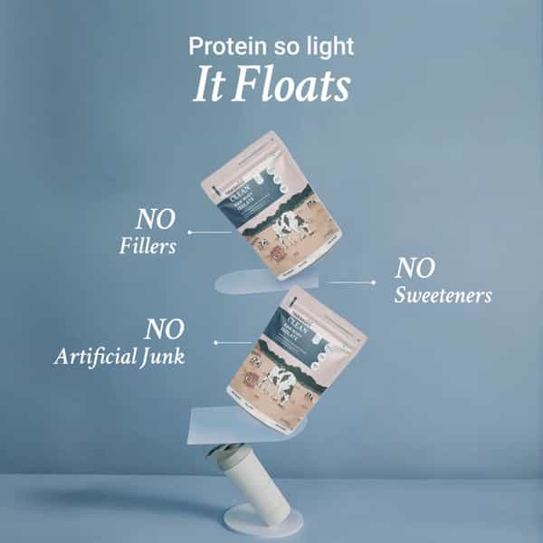 Truebasics Clean Raw Whey Isolate Protein Powder (Unflavoured | 1Kg) | 27G Protein