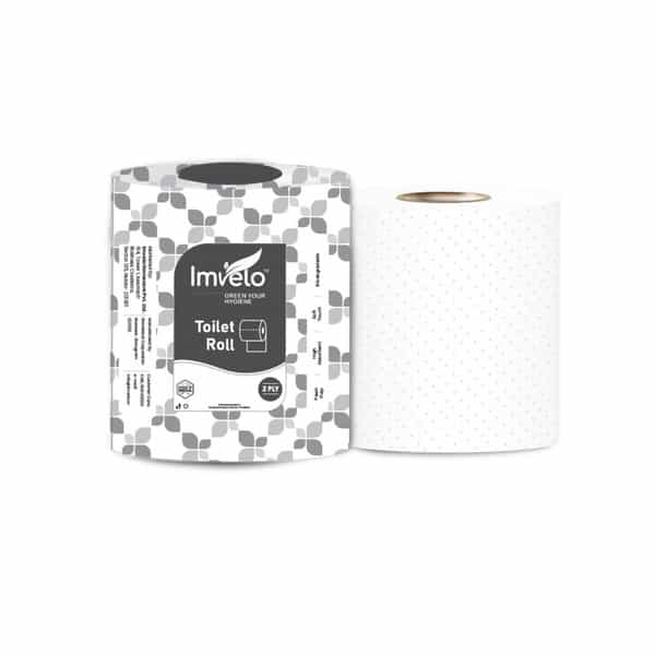 Imvelo 2 Ply Micro Embossed Premium Toilet Rolls | Pack Of 30 Rolls | 125 Pulls Each Roll | Oba Free