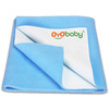 Oyo Baby Waterproof Bed Protector Baby Dry Sheet Large Blue (100 Cm X 140 Cm)
