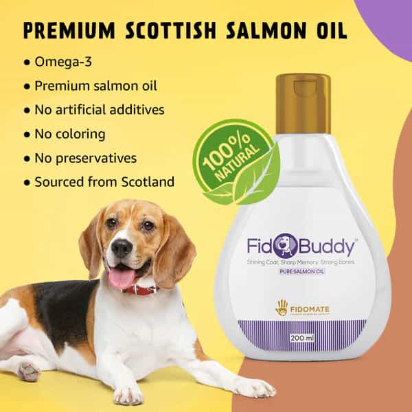 Fidobuddy Dog Hairfall Control Salmon Oil Supplement 200 Ml