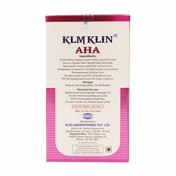 Klm Klin Aha Face Wash | 150 Ml