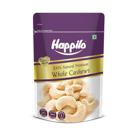 Happilo Premium Natural Whole Cashews 200g