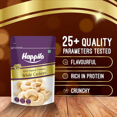 Happilo Premium Natural Whole Cashews 200g