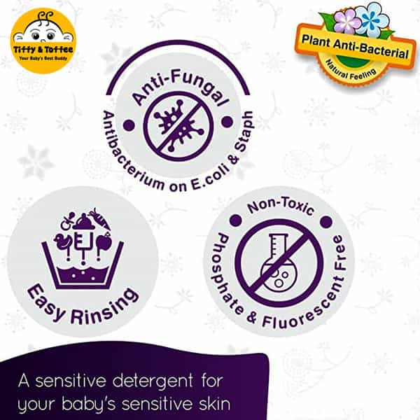 Tiffy & Toffee Baby Laundry Detergent With In-Built Germicide And Softener - 200Ml