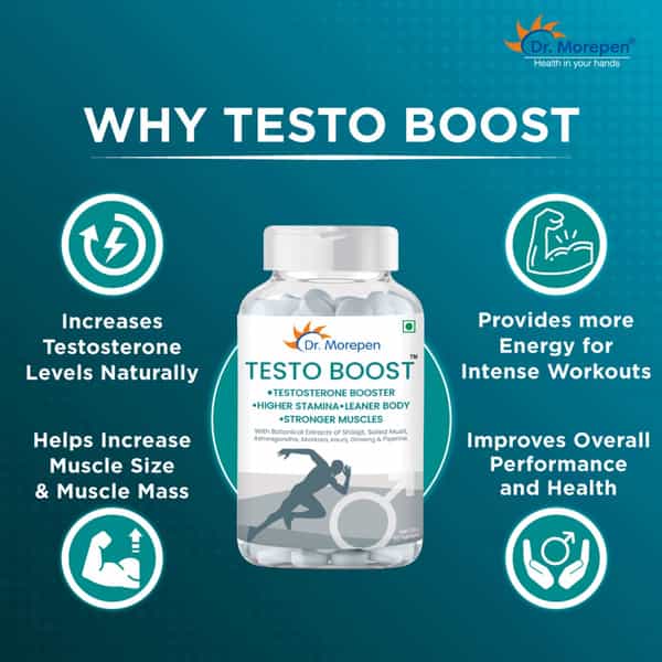 Dr. Morepen Testo Boost For Energy Stamina & Muscle Growth - 30 Tablets
