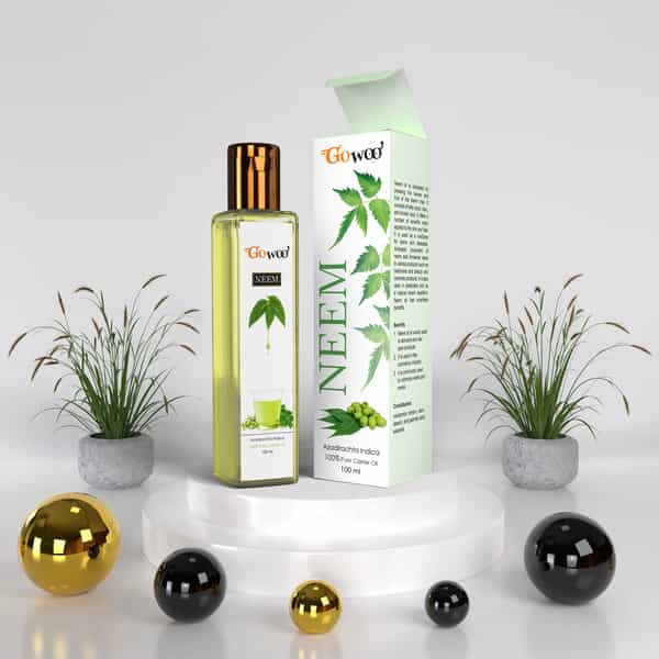 Pack Of 2 Rose Essential Oil & Neem Carrier Oil - 100% Natural & Therapeutic Grade Oil