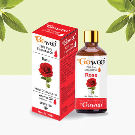 Pack Of 2 Rose Essential Oil & Neem Carrier Oil - 100% Natural & Therapeutic Grade Oil