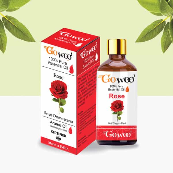 Pack Of 2 Rose Essential Oil & Neem Carrier Oil - 100% Natural & Therapeutic Grade Oil