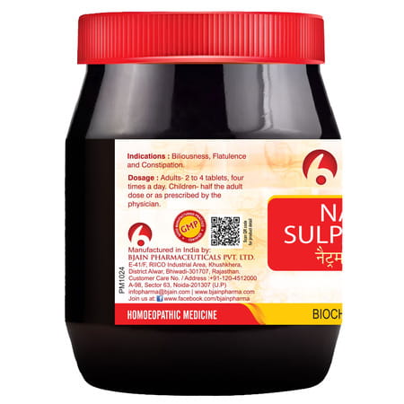 Bjain Natrum Sulphuricum Biochemic Tablet 6X | 450Gm