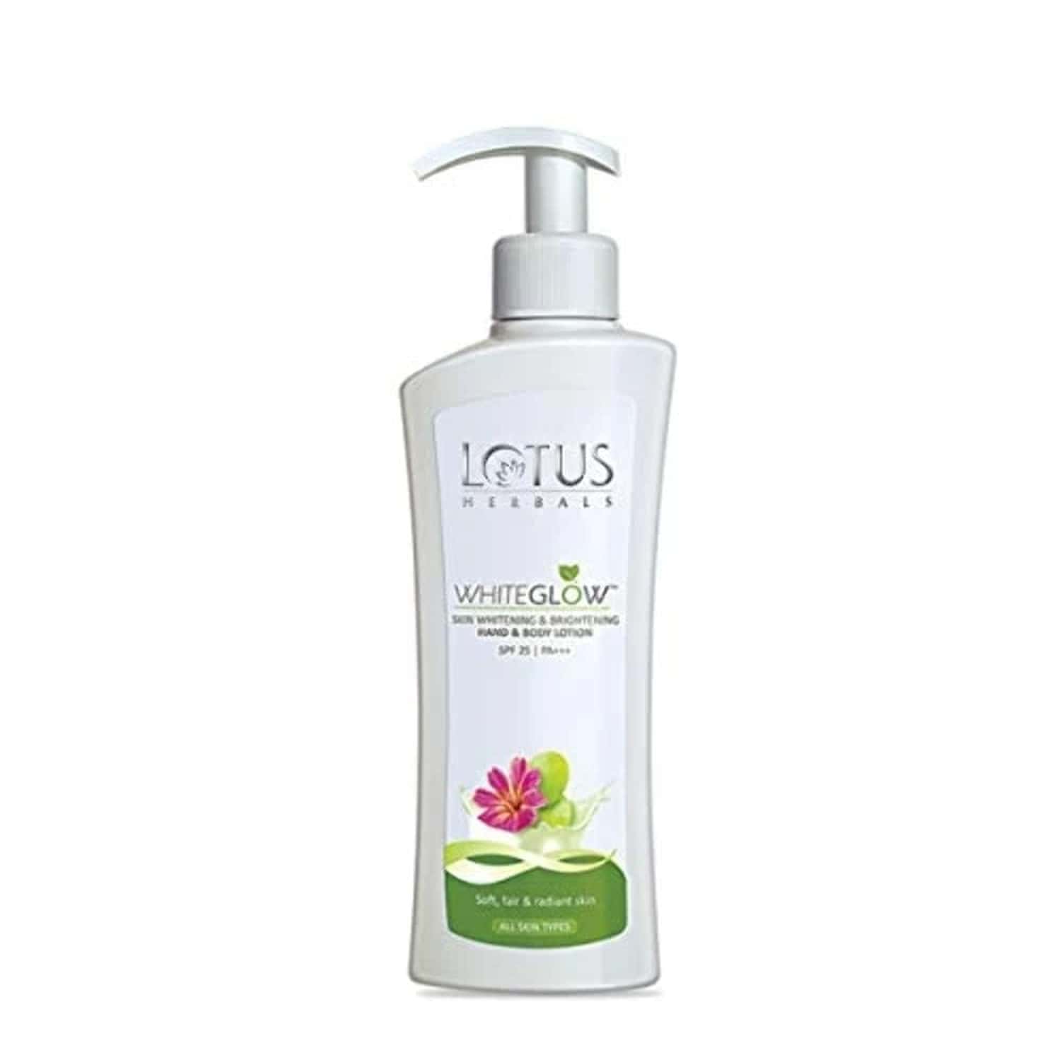 Lotus Herbals Whiteglow Skin Whitening & Brightening Hand & Body Lotion Spf-25 | Pa+++ | 270ml