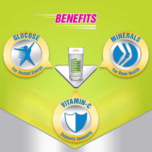 Glucon-D Nimbu Pani Glucose Powder With Free Sipper1kg Refill
