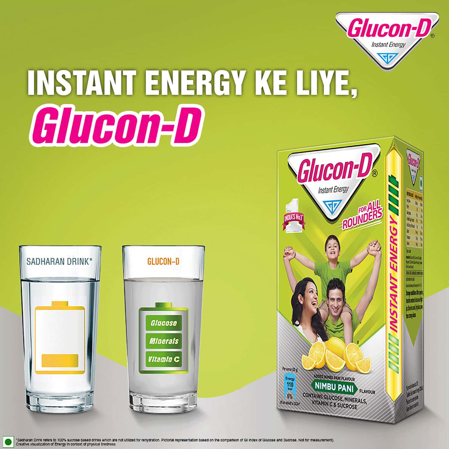 Buy GLUCOND INSTANT ENERGY HEALTH DRINK NIMBU PANI 1KG REFILL
