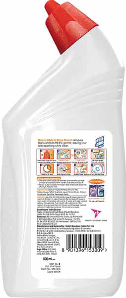 Harpic White And Shine Bleach  Toilet Cleaner  Bottle Of 500 Ml