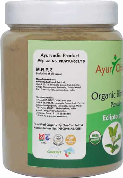 Ayur Champ Organic Bhringraj Powder Hair Care Supplement 200 Gms