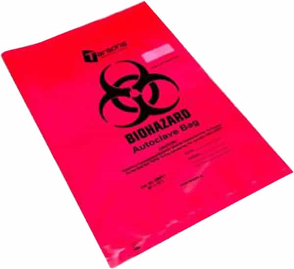Tarson Biohazard Autoclave Bag | Pack Of 100 Bags | 8"X12"
