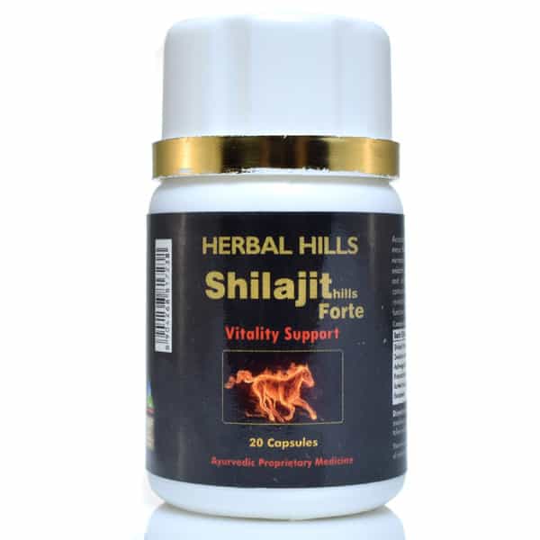 Herbal Hills Shilajithills Forte - 20 Shilajit Capsule - Pack Of 5