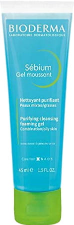 Bioderma Sebium Gel Moussant Cleansing Foaming Gel Combination/Oily Skin 45ml