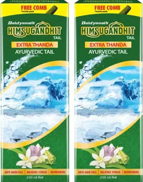 Baidyanath Himsugandhit Tail- An Extra Thanda Ayurvedic Oil(Pack Of 2)