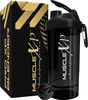 Musclexp Gym Shaker Pro Xp Blender 650 Ml With Compartment For Protein Sipper Bottle (Black)