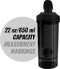 Musclexp Gym Shaker Pro Xp Blender 650 Ml With Compartment For Protein Sipper Bottle (Black)
