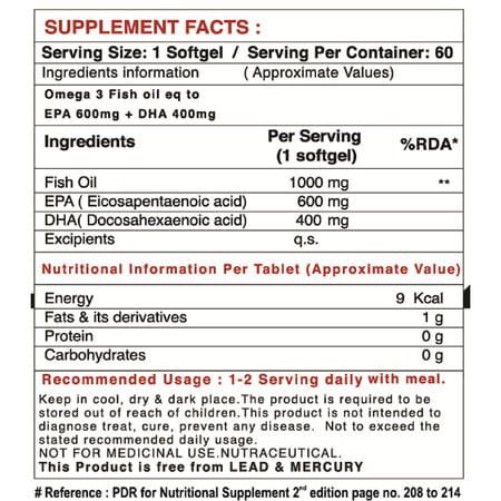 Pharmgrade Omega 3x(60 Softgel)Gold Series
