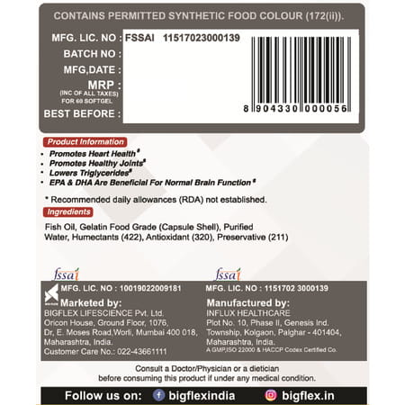 Pharmgrade Omega 3x(60 Softgel)Gold Series