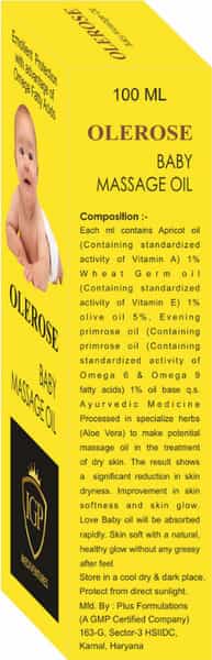 Olerose Baby Massage Oil - 100Ml