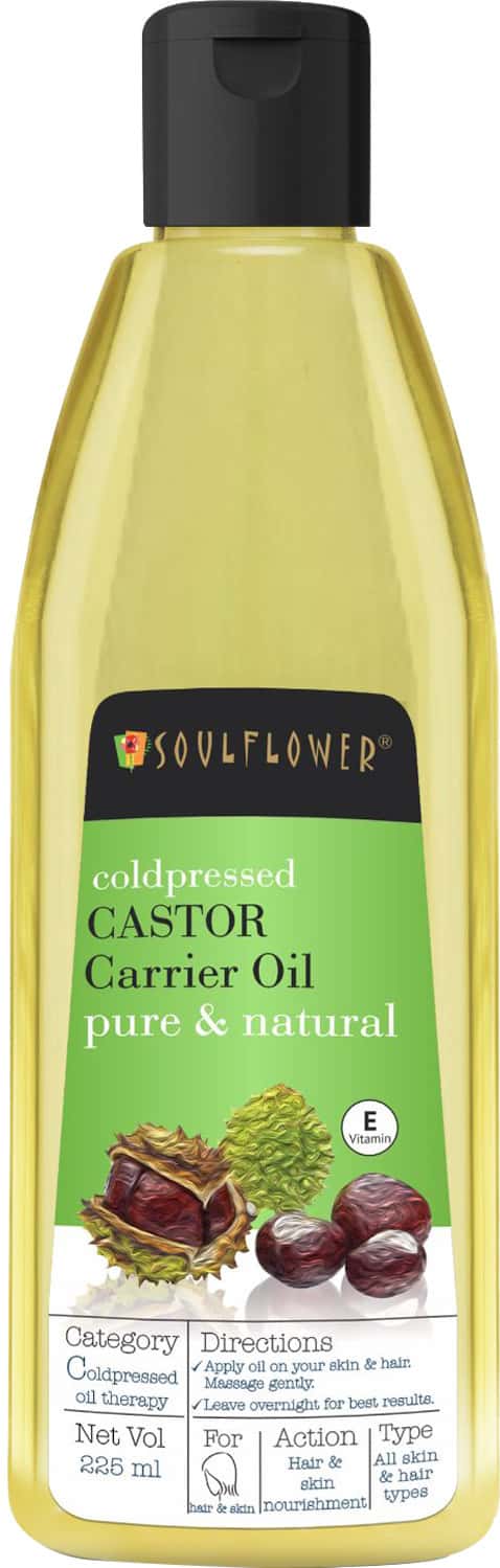 Soulflower Coldpressed Castor Oil For Hair & Skin 225ml