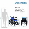 Everactiv Economy Wheelchair | Multipurpose Tray | Blue