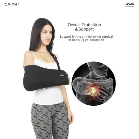 Dr. Odin As-02 Arm Sling Pouch Deluxe | Support Elbow Fracture | Arm Support(Medium)