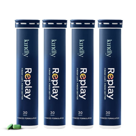 Kindly Health Replay Testo Supplements |Ginkgo Biloba For Men Ayurvedic 100% | 30 Tabs | Pack Of 4