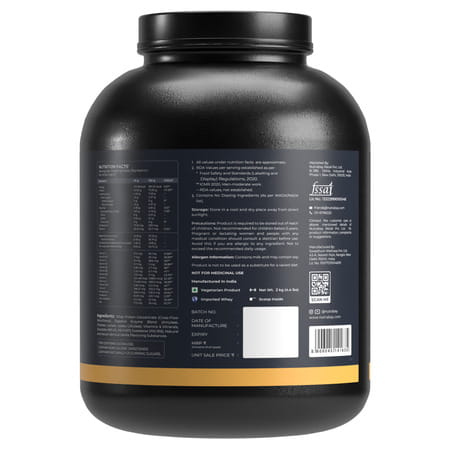 Nutrabay Gold 100% Whey Protein Concentrate Vanilla Ice Cream - 2kg