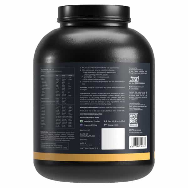 Nutrabay Gold 100% Whey Protein Concentrate Vanilla Ice Cream - 2Kg