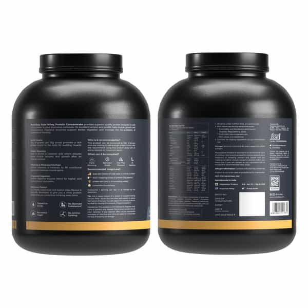 Nutrabay Gold 100% Whey Protein Concentrate Vanilla Ice Cream - 2Kg