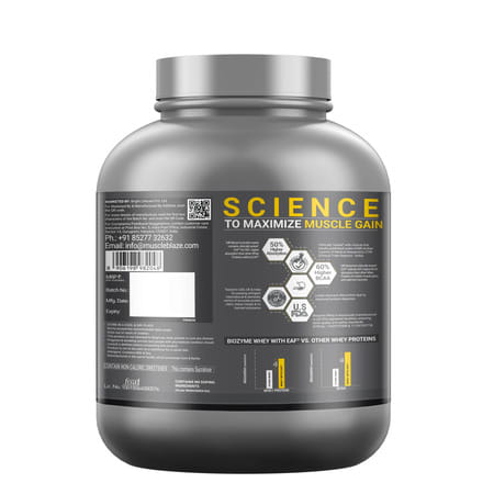 Muscleblaze Biozyme Performance Whey Protein Powder | Rocky Road Fudge (2kg) | 25g Protein Per Scoop