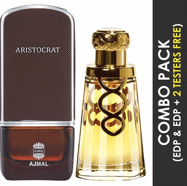 Ajmal Aristocrat Edp 75Ml Perfume For Men And Khallab Edp Oudh 50Ml Perfume For Unisex