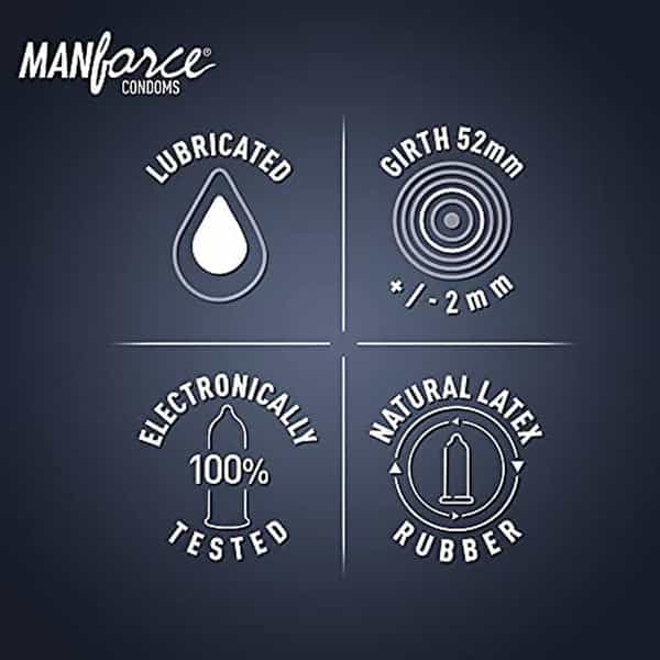 Manforce Combo Pack Chocolate Strawberry Black Grapes Melon & Mint Condom 20 No's
