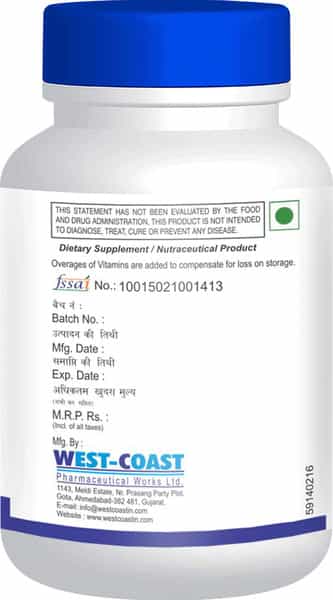 Healthvit L-Ornithine 500 Mg - 60 Capsules